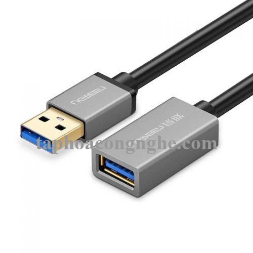 Ugreen 10494 0.5M màu Đen Cáp tín hiệu nối dài USB 3.0 dáng dây nhỏ cao cấp US115 30010494